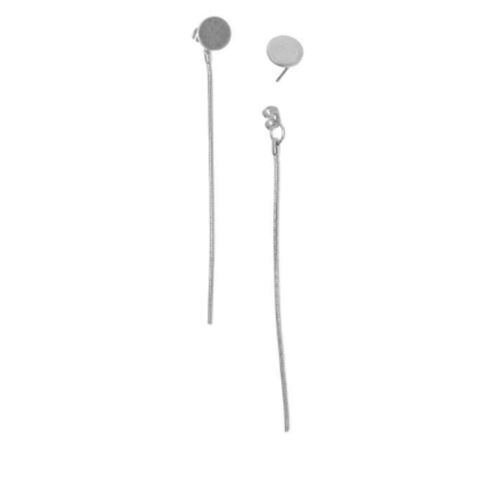 Double the Fun Silver 2 in 1 Earrings